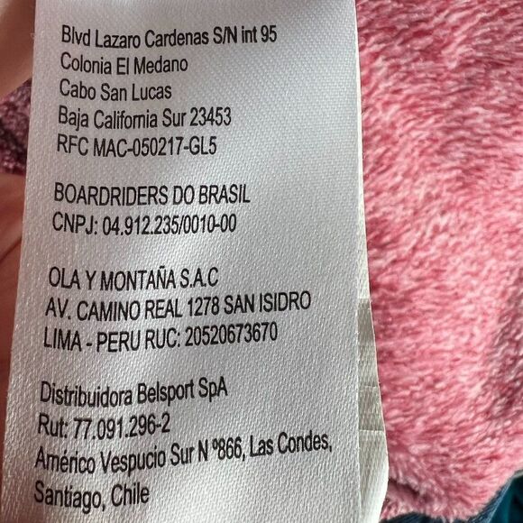 Roxy Tibetan Red Invisible Sun Fleece Pullover Size L - Picture 8 of 9